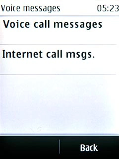 Press Voice call messages.