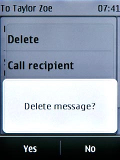 Press Yes to confirm.