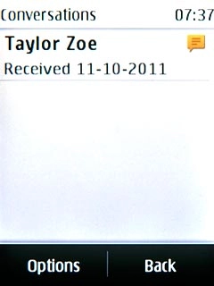 Press the required sender.