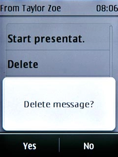 Press Yes to confirm.