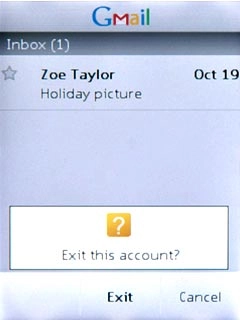 Press Exit to confirm.