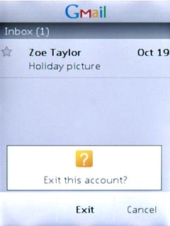 Press Exit to confirm.