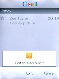 Press Exit to confirm.
