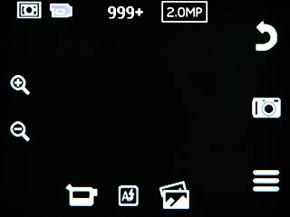 To zoom in or out:Press the zoom in icon or the zoom out icon.