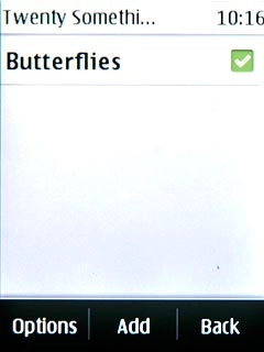When the box next to the audio file is ticked (V), it's selected.