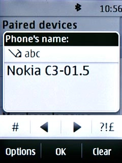 Key in the required name and press OK.