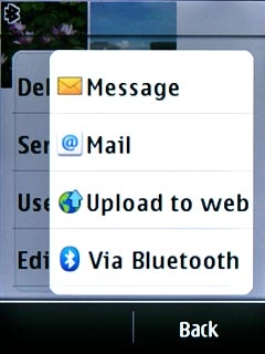 Press Via Bluetooth.