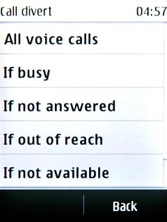 Press one of the following options:All voice calls