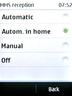 Press Autom. in home.