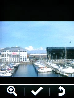 Press the confirm icon.