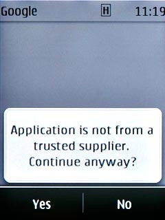 If required, press Yes to confirm.