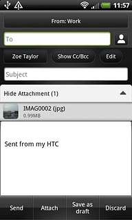 Write subject and text for your email message.Press Send.