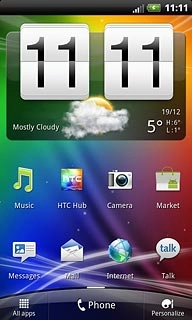 The signal strength icon shows the strength of the network signal at your location. The more lines, the stronger the signal.