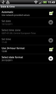 When the box next to the menu item is ticked (V), the function is turned on.