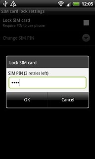 Key in your PIN and press OK.