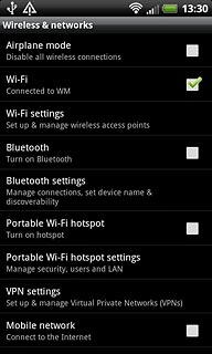 Press Bluetooth settings.
