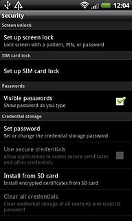 Press Set up SIM card lock.