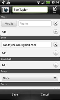 Press the camera icon next to the name.
