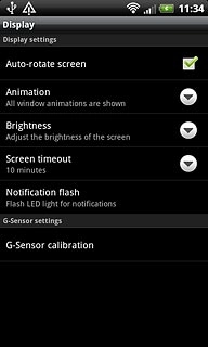 Press Screen timeout.