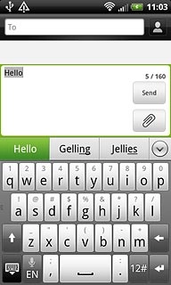 Press arrow down to see more words.