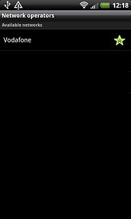 Press the required network.Your display will tell you if you've access to the network you've chosen.