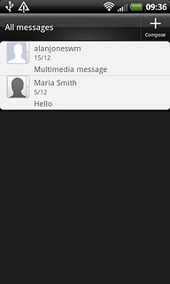 Press the required sender.