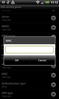 Key in 06 and press OK.