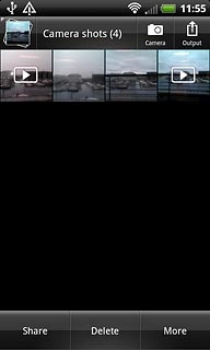 Go to the required folder.Press the required picture or the required video clip.