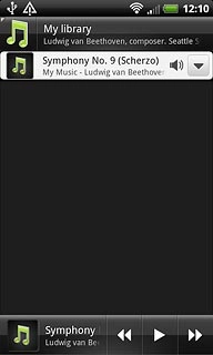 Press the required audio file.