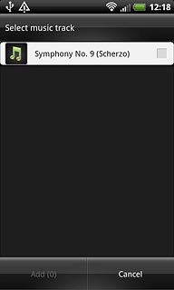 Press the required audio files to tick them.