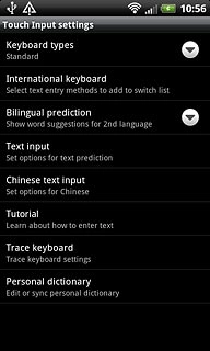 Press Keyboard types.
