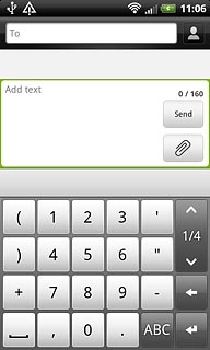 Press ABC to return to text input.