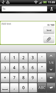 Press ABC to return to text input.