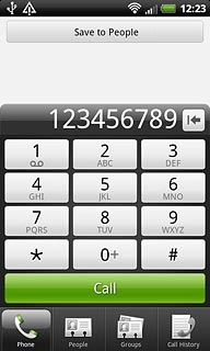 Key in the required number and press Call.