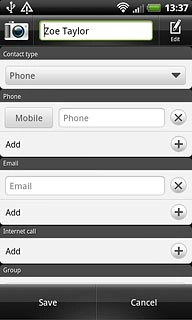 Press the drop down list below Contact type.