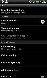 Press Voicemail settings.