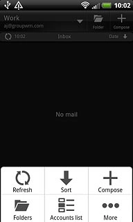 If required, press More.