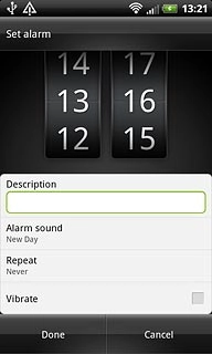 Press Vibrate to turn vibration on or off.