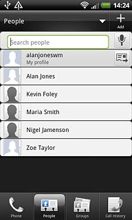 Press the required contact.