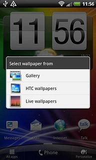 If you select Live wallpapers: