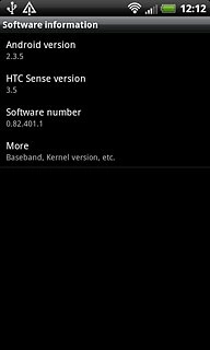 View your phone's software version below Android version.