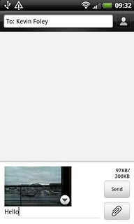 Press Send when you've finished your picture message.