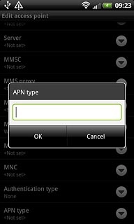 Key in mms and press OK.