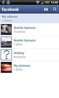 Press the required photo album.