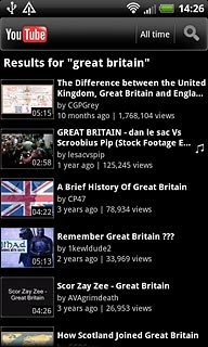 Press the required video clip.