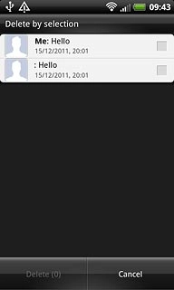 Press the required picture message to select it.