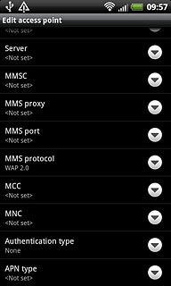 Press Authentication type.