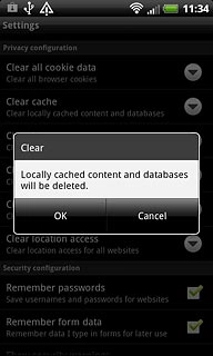 Press OK to confirm.
