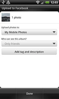 Press Add tag and description and key in text for the picture.