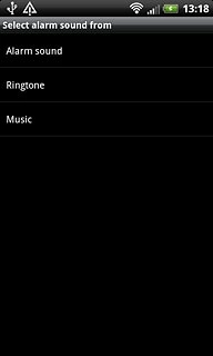If you select Music: